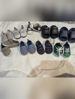 Toddler Navy Blue Hook-and-Loop Sport Sandals - Unbranded 9 , 12 Months